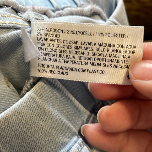 CAT & JACK UGC Girls Size 7 Light Blue Jean Leggings Pull on elastic waist 👖 - Picture 10 of 10